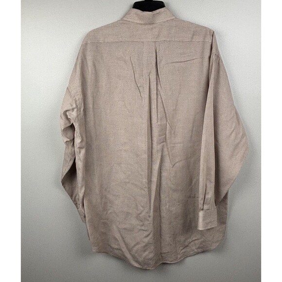 Ralph Lauren Dress shirt Men 16 1/2 - 32/33 Brown XStripe Cotton Oxford Yarmouth - Picture 3 of 6